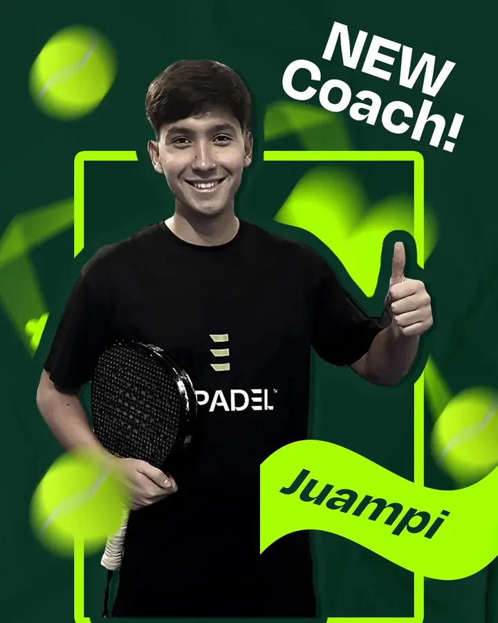 New coach announcement poster from the El Padel Instagram